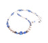 Blue Sapphire September Birthstone Necklace, Genuine Freshwater Pearl Crystal Jewelry Bracelet